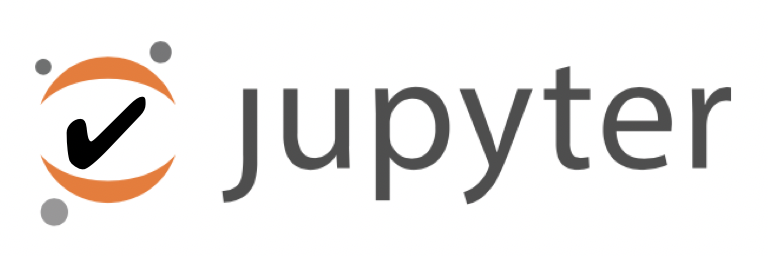 Jupyter logo with checkmark